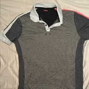 Oakley Men's Gray Polo Golf Shirt